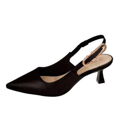 Sapato Slingback Bebecê Preto Feminino