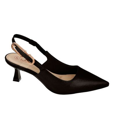 Sapato Slingback Bebecê Preto Feminino