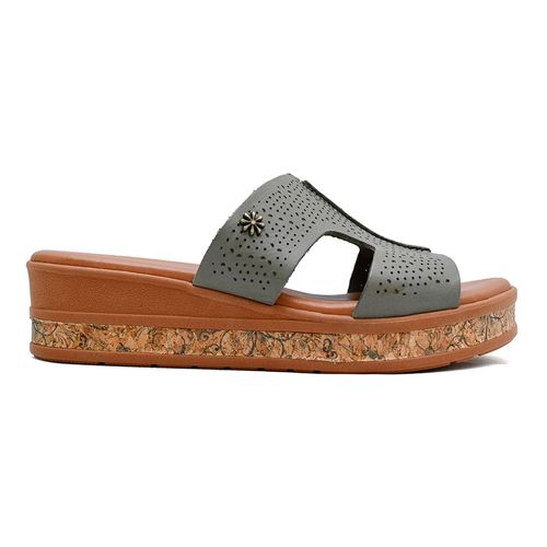 Tamanco Plataforma New Face Sálvia Feminino