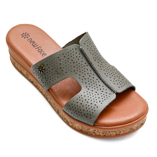 Tamanco Plataforma New Face Sálvia Feminino