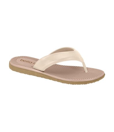 Tamanco Rasteira Creme Feminino