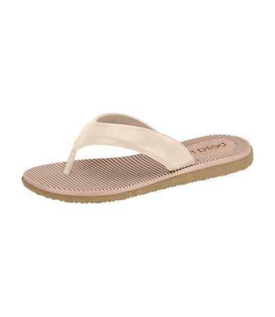 Tamanco Rasteira Creme Feminino