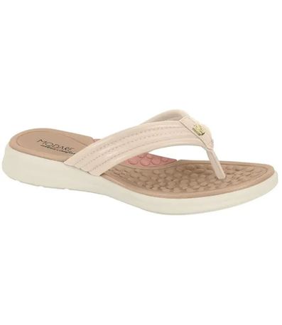 Tamanco Rasteira Modare Creme Feminino