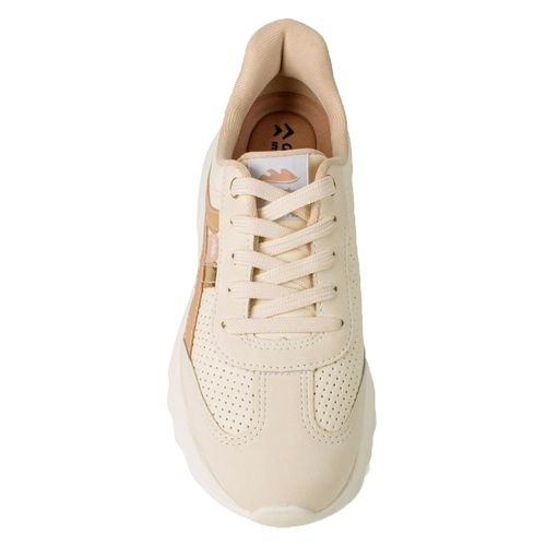 Tênis Casual Dakota Creme e Bege Feminino