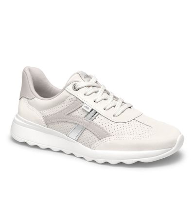 Tênis Casual Dakota Prata e Branco Feminino