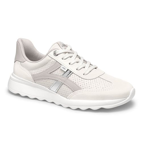 Tênis Casual Dakota Prata e Branco Feminino