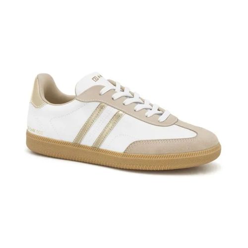 Tênis Casual Ramarim Creme e Dourado Feminino
