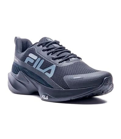 Tênis Esportivo Fila Progress Lite Preto e Grafite Masculino