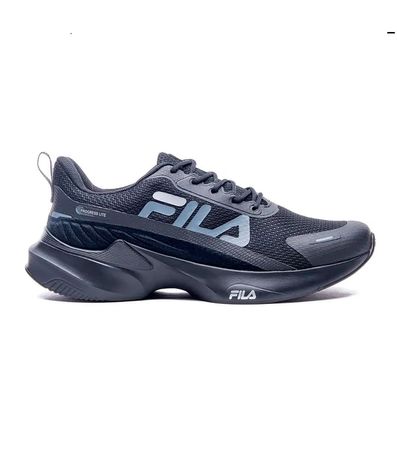Tênis Esportivo Fila Progress Lite Preto e Grafite Masculino