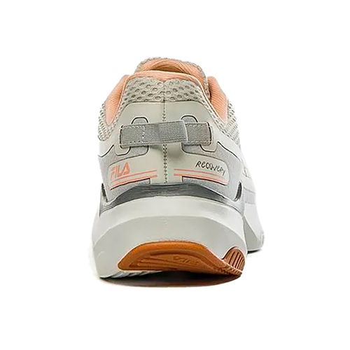 Tênis Esportivo Fila Recovery Branco e Salmão Feminino