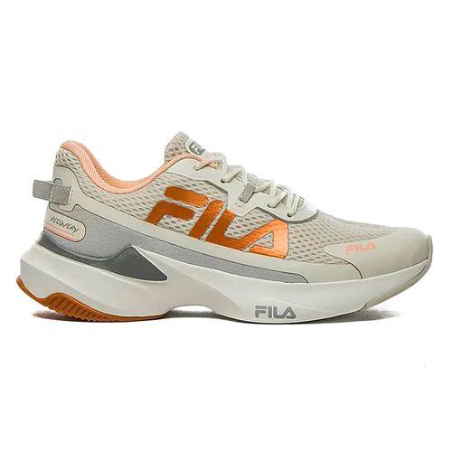 Tênis Esportivo Fila Recovery Branco e Salmão Feminino