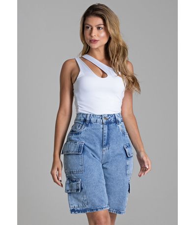 Bermuda Jeans Sawary Cargo - 278806