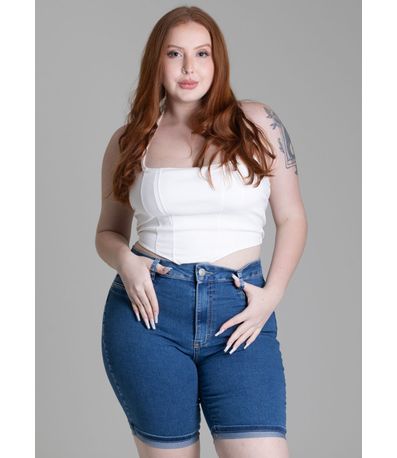 Bermuda Jeans Sawary Plus Size - 278026