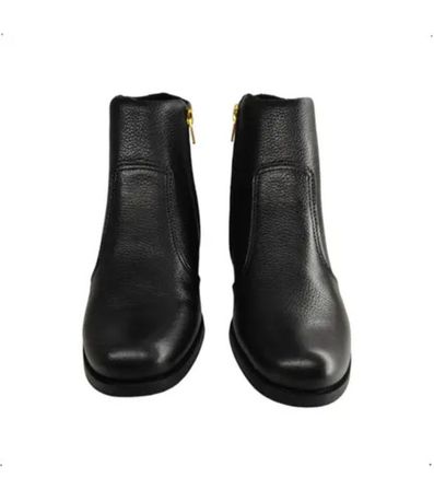 Bota Feminina Cano Curto Costura Pegada Preto