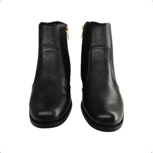 Bota Feminina Cano Curto Costura Pegada Preto