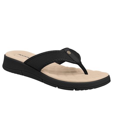 Chinelo Anabela Ortopédico Piccadilly Preto