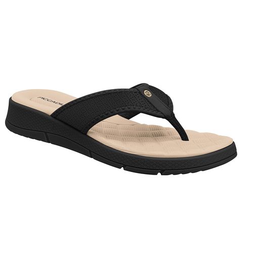 Chinelo Anabela Ortopédico Piccadilly Preto