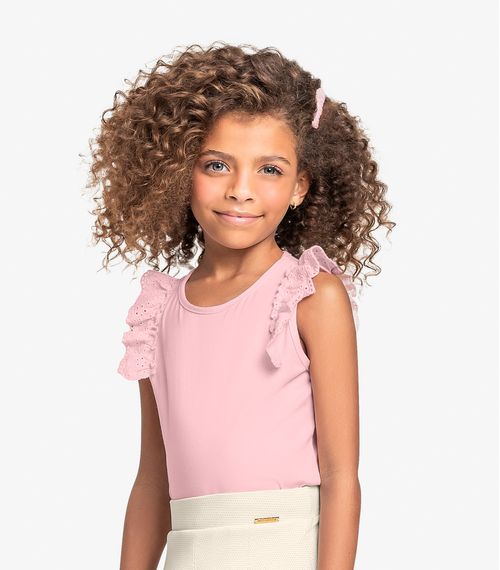 Regata Infantil Feminina Trick Nick Rosa