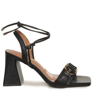 Sandália Preta Pelica Vizzano Fivera Feminina
