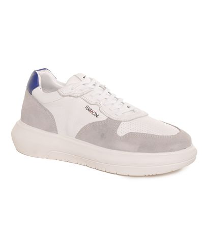 Sapatênis Ferracini Easy Branco e Cinza Masculino