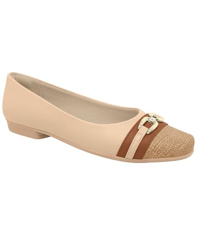 Sapatilha Bico Quadrado Metal Piccadilly Feminina