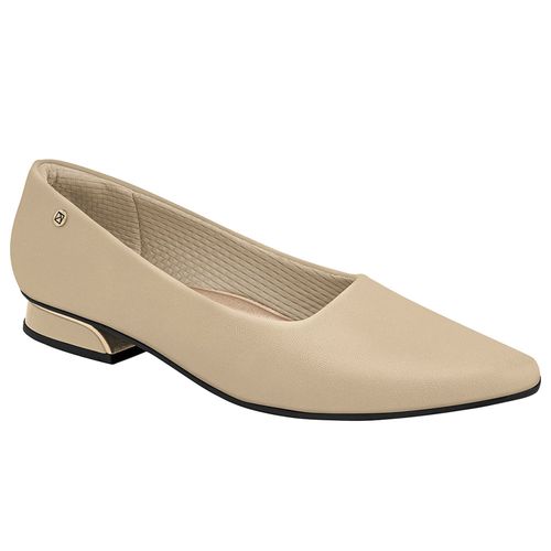 Sapatilha Salto Bege Piccadilly Feminina