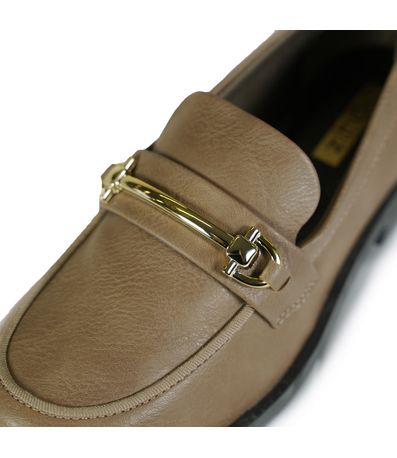 Sapato Feminino Mocassim Fivela Basic Quiz