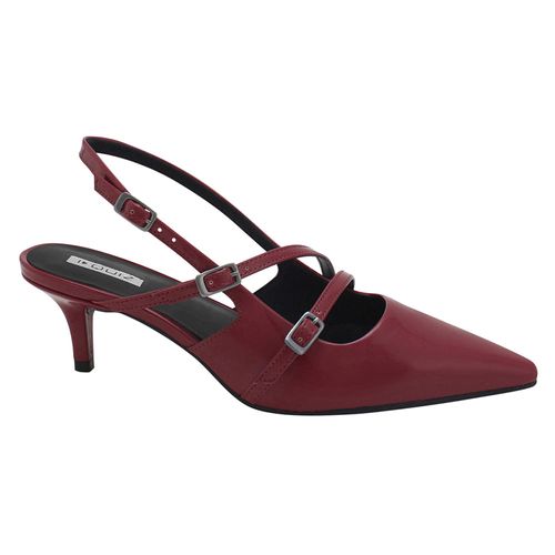 Sapato Feminino Scarpin Verniz Fivela Quiz