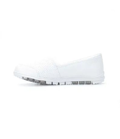 Sapato Feminino Slip On Brilho Kolosh Branco Off