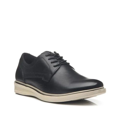 Sapato Masculino Social Couro Cadarço Pegada Preto