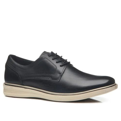Sapato Masculino Social Couro Cadarço Pegada Preto