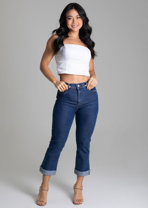 Calça Jeans Sawary Cropped - 278821