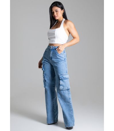 Calça Jeans Sawary Wide Leg - 277743