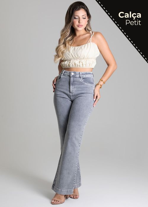 Calça Jeans Sawary Wide Leg Petit - 277942
