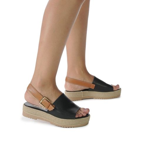 Sandália Feminina Anabela Fivela Quiz