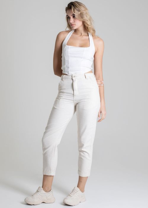 Calça Linho Sawary Reta - 278261