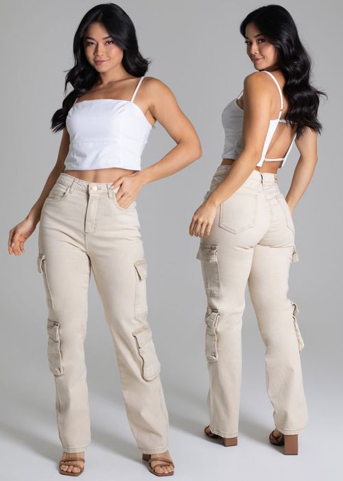 Calça Sarja  Sawary Reta - 278271