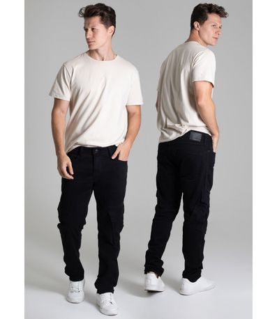 Calça Sarja Sawary Cargo - 278182