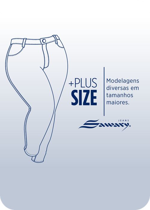 Calça Sarja Sawary Plus Size - 279029