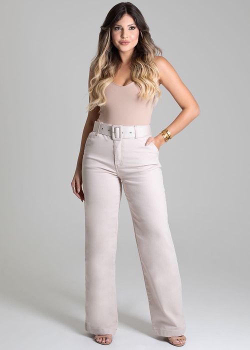 Calça Sarja Sawary Wide Leg - 278325