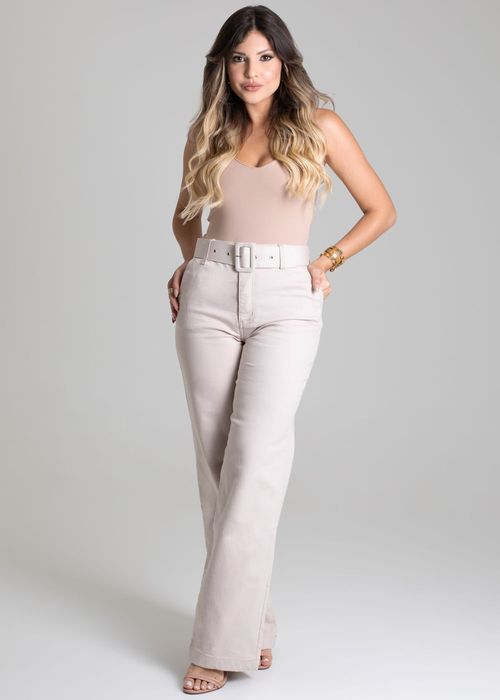 Calça Sarja Sawary Wide Leg - 278325