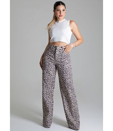 Calça Sarja Sawary Wide Leg - 279079