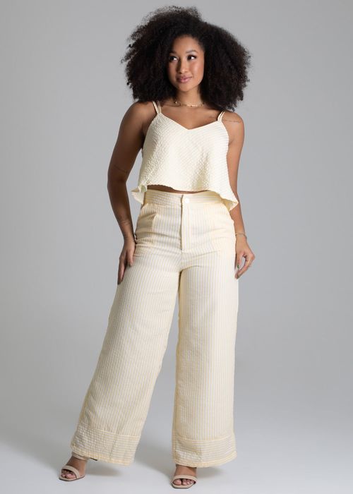 Calça Sawary Pantalona Listrada - 278950