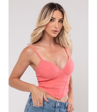 Cropped Sawary Assimetrico - 278299