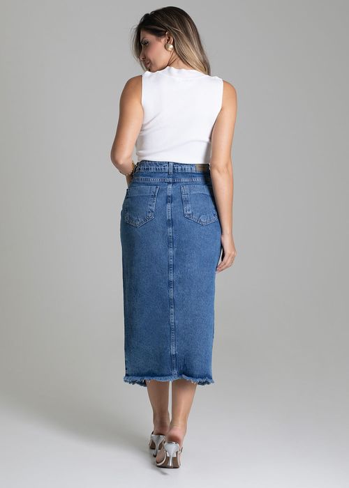 Saia Jeans Sawary Midi - 278923