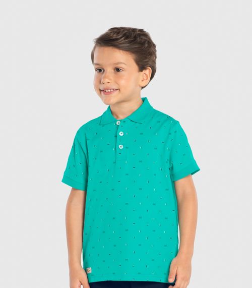 Conjunto Infantil Polo Com Bermuda Trick Nick Verde