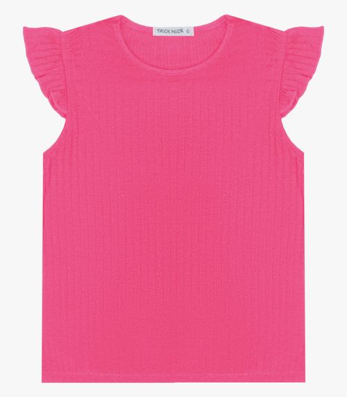 Blusa Juvenil Feminina Ribana Trick Nick Rosa