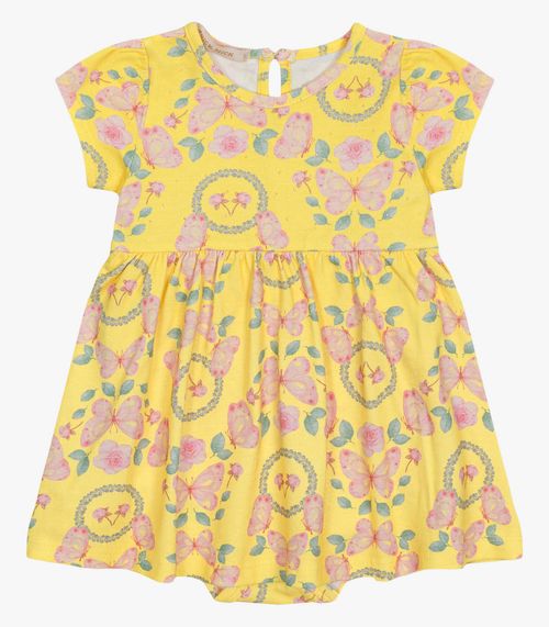 Vestido Infantil Trick Nick Amarelo