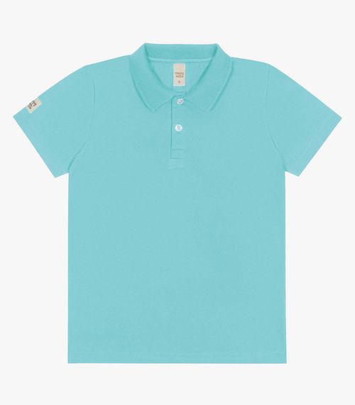 Camisa Polo Juvenil Meia Malha  Trick Nick Azul