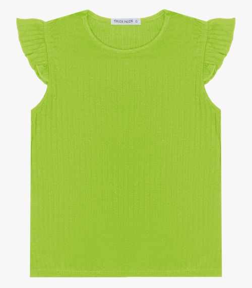Blusa Juvenil Feminina Ribana Trick Nick Verde